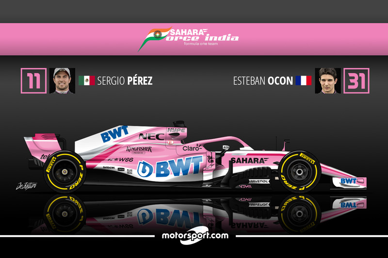 Sergio Pérez 2 Esteban Ocon 4