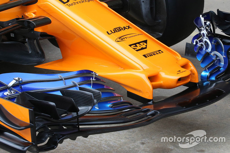 McLaren MCL33 burun ve ön kanat detayı
