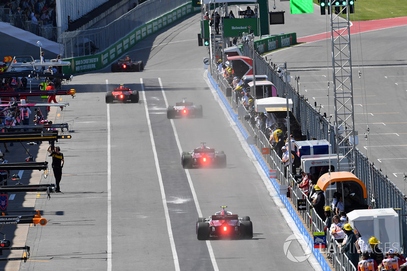 Acciones en el Pit lane