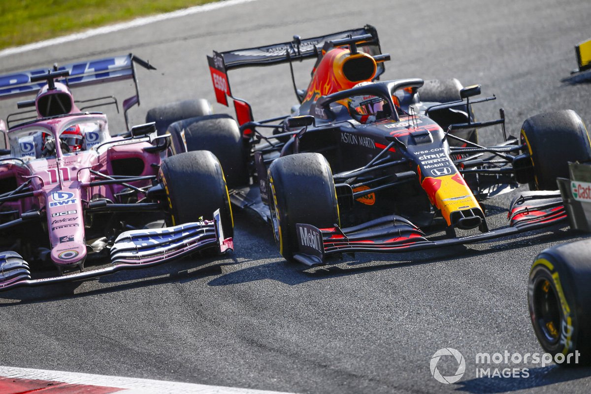 Макс Ферстаппен, Red Bull Racing RB16, Серхио Перес, Racing Point RP20