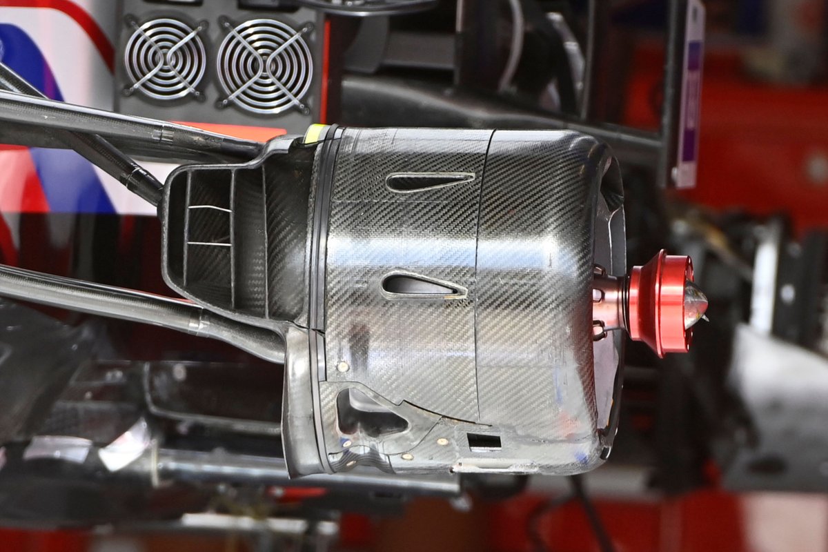 Detalle del tambor de freno Haas VF-21