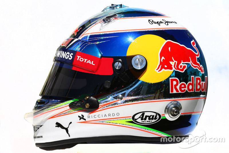Helm von Daniel Ricciardo, Red Bull Racing