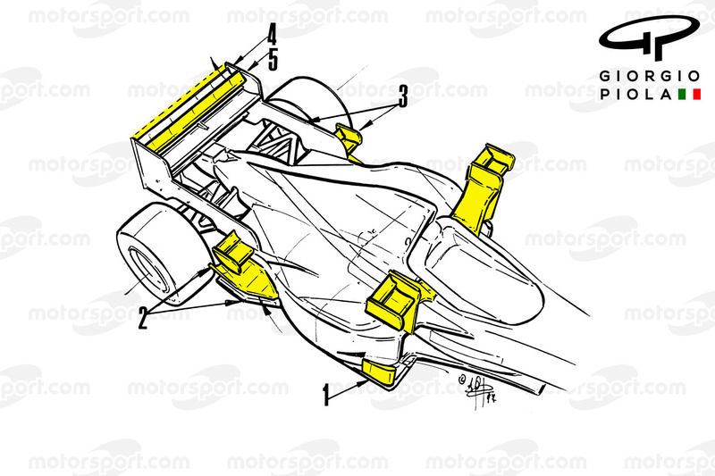Vista trasera del Tyrrell 025, GP de Mónaco 1997