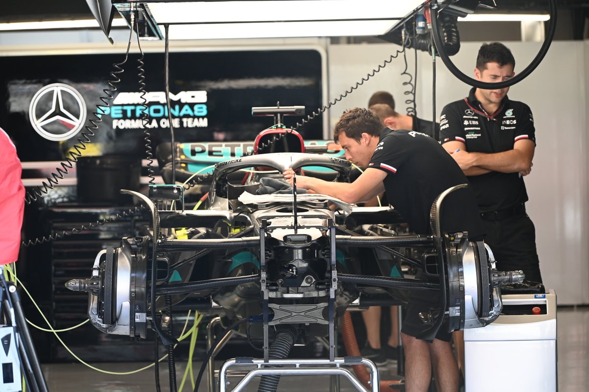 Detalle del Mercedes W13