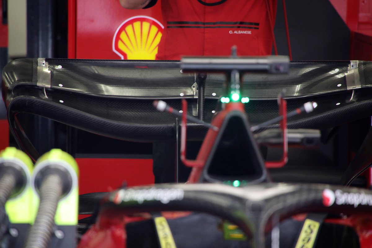 Alerón trasero del Ferrari F1-75