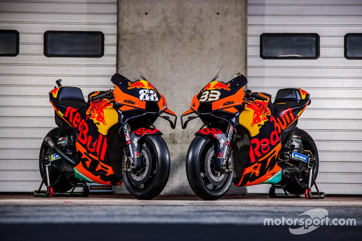 Motor Miguel Oliveira, Red Bull KTM Factory Racing dan Brad Binder, Red Bull KTM Factory Racing