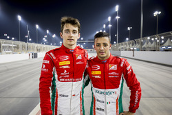 Polesitter Charles Leclerc, PREMA Racing; 2. Antonio Fuoco, PREMA Racing