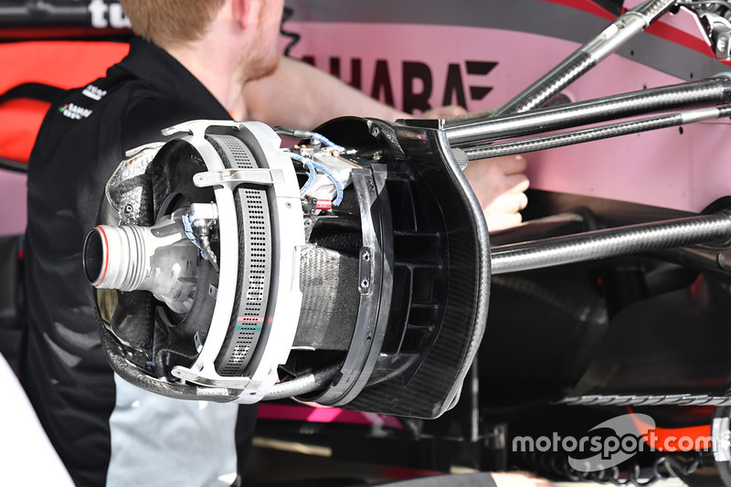 Freno delantero del Force India VJM10