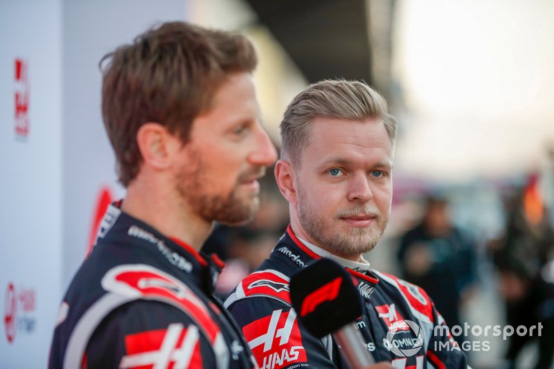 Kevin Magnussen, Haas F1 Team et Romain Grosjean, Haas F1 Team