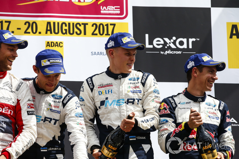 Podio: Ott Tänak, Martin Järveoja, Ford Fiesta WRC, M-Sport