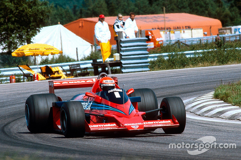 Brabham Alfa Romeo aspirateur de Niki Lauda au Grand Prix de Suède en 1978.