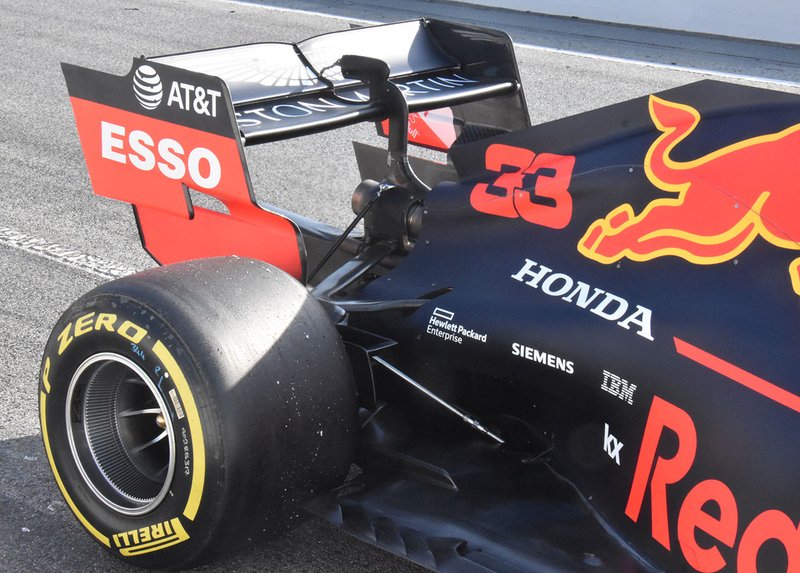Detalle trasero del Red Bull Racing RB15