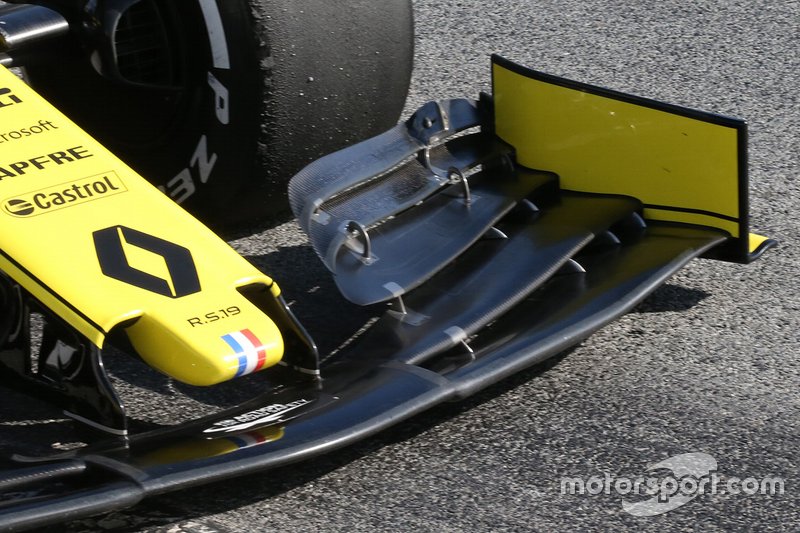 Renault F1 Team : vue détaillée du nez
