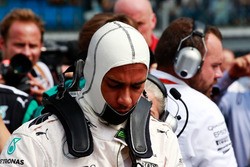 Lewis Hamilton, Mercedes AMG F1 op de startopstelling