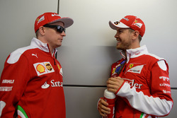Kimi Räikkönen, Ferrari, und Sebastian Vettel, Ferrari