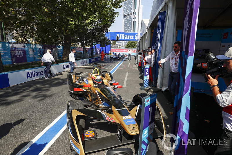 Jean-Eric Vergne, Techeetah finishes 1st, pulls into Parc ferme