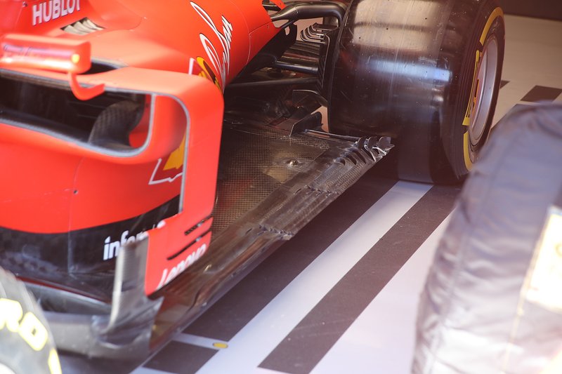 Ferrari SF90, dettaglio del fondo visto in Austria