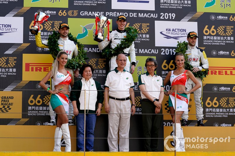 Podium: Race winner #999 Mercedes-AMG Team GruppeM Racing Mercedes AMG GT3: Raffaele Marciello, second place #98 ROWE Racing Porsche 911 GT3 R: Earl Bamber, third place #99 ROWE Racing Porsche 911 GT3 R: Laurens Vanthoor