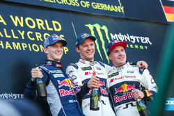 Podyum: Yarış galibi Mattias Ekström, EKS RX Audi S1, 2. Timmy Hansen, Team Peugeot Hansen, 3. Tooma