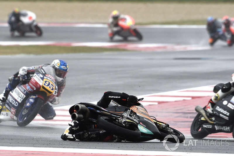Adam Norrodin, SIC Racing Team, caída