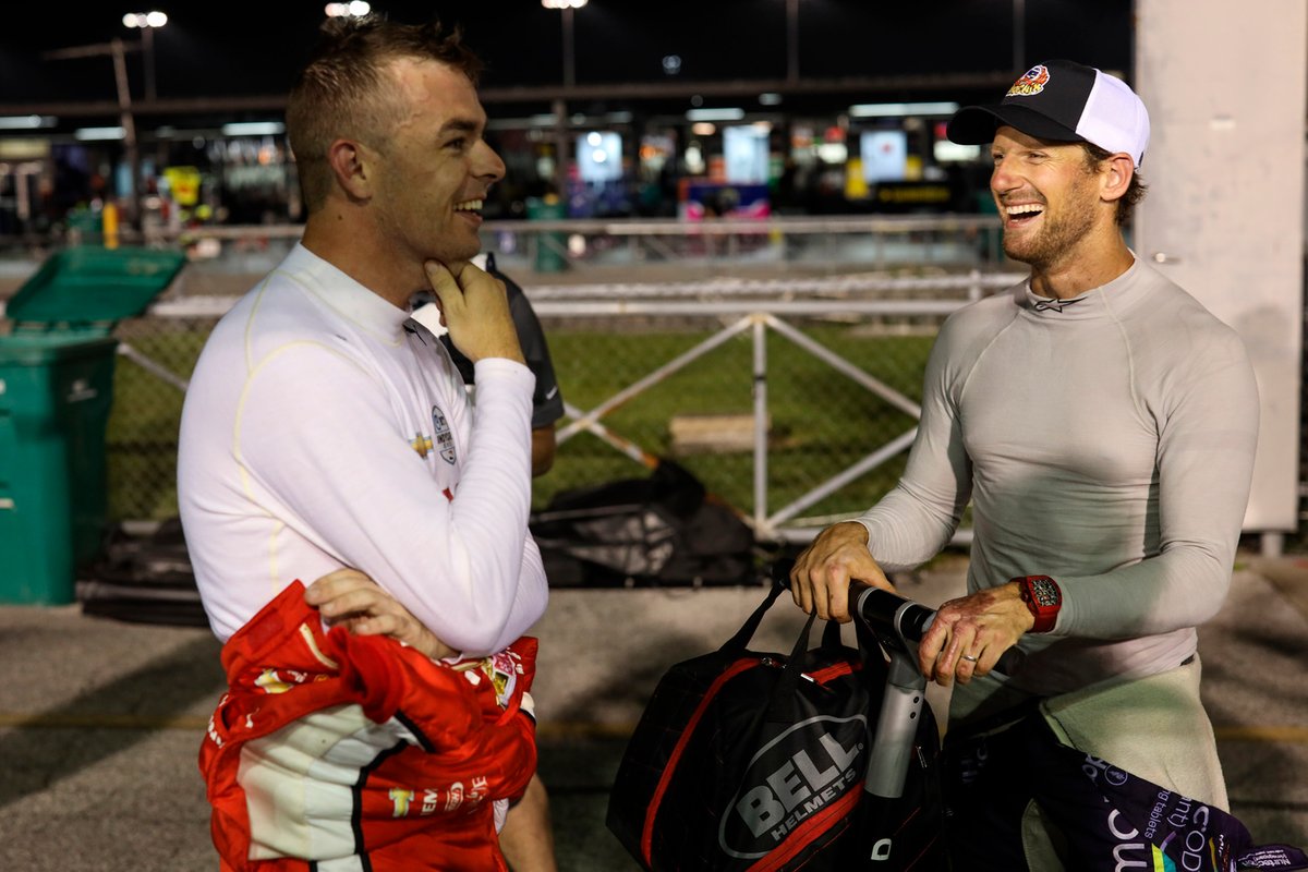 Скотт Маклафлин, Team Penske Chevrolet, Ромен Грожан, Dale Coyne Racing with Rick Ware Racing Honda