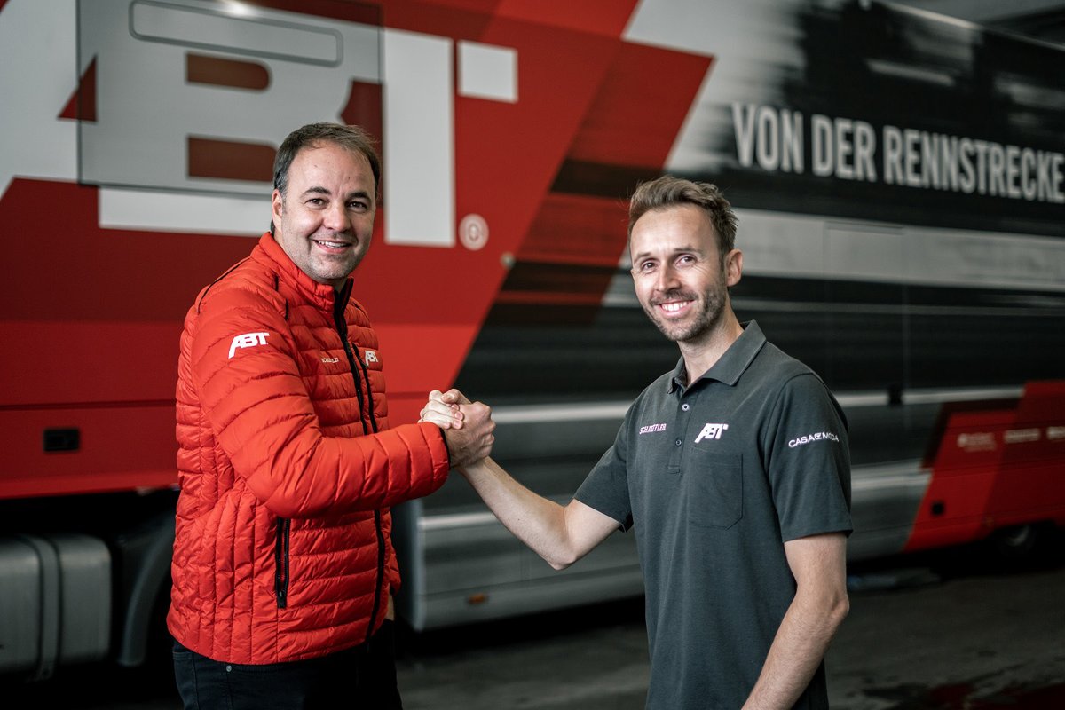 Rene Rast, Abt Sportsline and Thomas Biermaier, Team Principal
