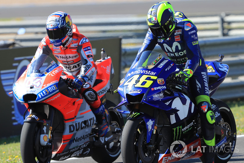 Андреа Довіціозо, Ducati Team, Валентино Россі, Yamaha Factory Racing