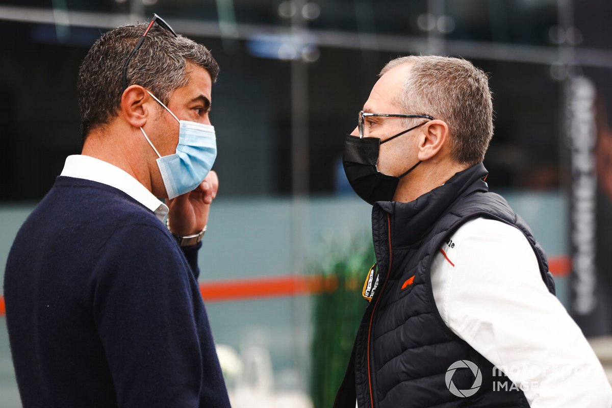 Michael Masi, Race Director and Stefano Domenicali, CEO, Formula 1