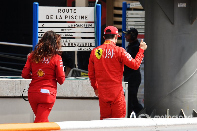 Charles Leclerc, Ferrari après son élimination en Q1