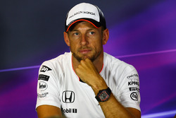 Jenson Button, McLaren in the FIA Press Conference