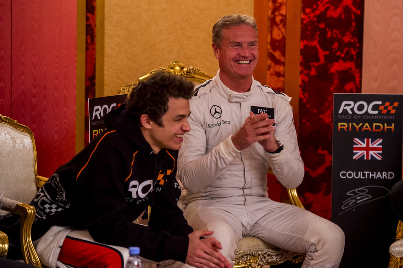 David Coulthard y Lando Norris