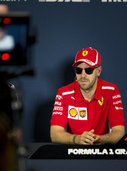Sebastian Vettel, Ferrari in the Press Conference