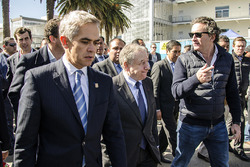 (Izq-Der) Miguel Ángel Mancera Jefe de Gobierno de la Ciudad de México, Jean Todt Presidente de la F