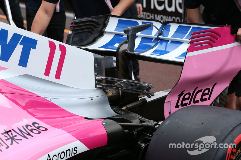 Detail sayap belakang Force India VJM11