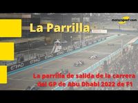 ¡La parrilla de salida del GP de Abu Dhabi 2022 de F1!