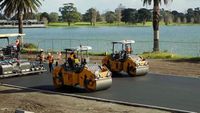 Las obras de modificación en Albert Park para la F1