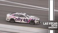 Alex Bowman edges teammate Kyle Larson to win at Las Vegas in overtime