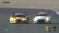 Amazing side by side battle of Tomita and Ohta at SUPER GT Finale