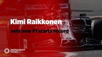 Grand Prix Greats – Kimi Raikkonen sets new F1 starts record