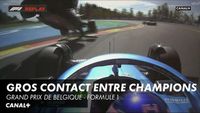 Hamilton s'envole après un contact avec Alonso