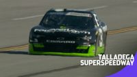 Jeffrey Earnhardt turns laps in the No. 3 with Larry McReynolds on the box