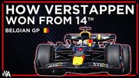 Jak Verstappen wygrał GP Belgii po starcie z 14 pola?