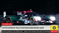 Le Mans: Gutted Davidson