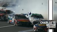 Suárez, Buescher collide at Charlotte; Buescher OK after car flips