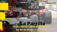 La parrilla de salida del GP de Mónaco 2022 de F1