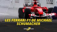 Les Ferrari pilotées par Michael Schumacher