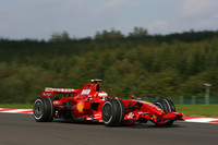 Ferrari leads in Belgian GP last practice Ferrari leads in Belgian GP last practice