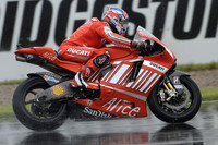 Stoner dominates wet British GP qualifying Stoner dominates wet British GP qualifying