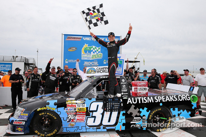 Larson claims his first truck win at Rockingham