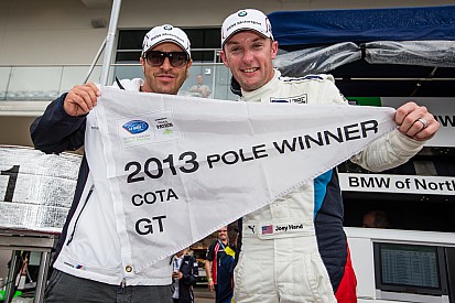 BMW Team RLL qualifies on top at wet, slippery Circuit of the Americas